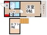 グレ－ス松戸 1Kの間取り