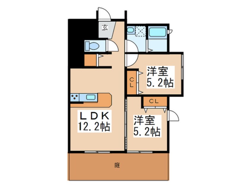 間取図 パーチヒルズ青葉台