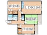 カルムパルク 3LDKの間取り
