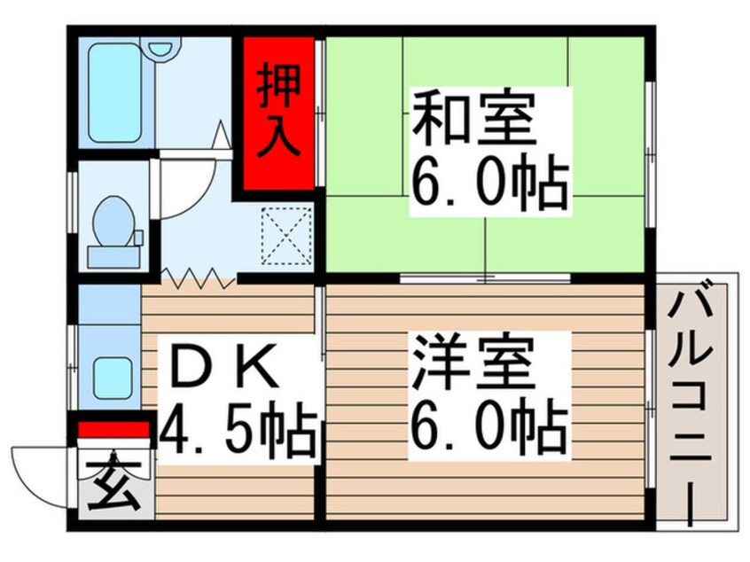 間取図 モンシェリー高橋Ａ