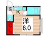 パークサイド　ヴィラ 1Kの間取り