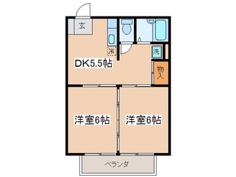 間取図 リバティ明王