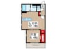 Ｄｏｌｃｅ　ｃａｓａ 1LDKの間取り