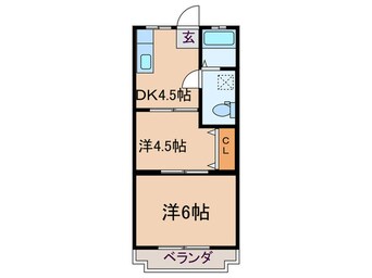 間取図 エクレールフジタ