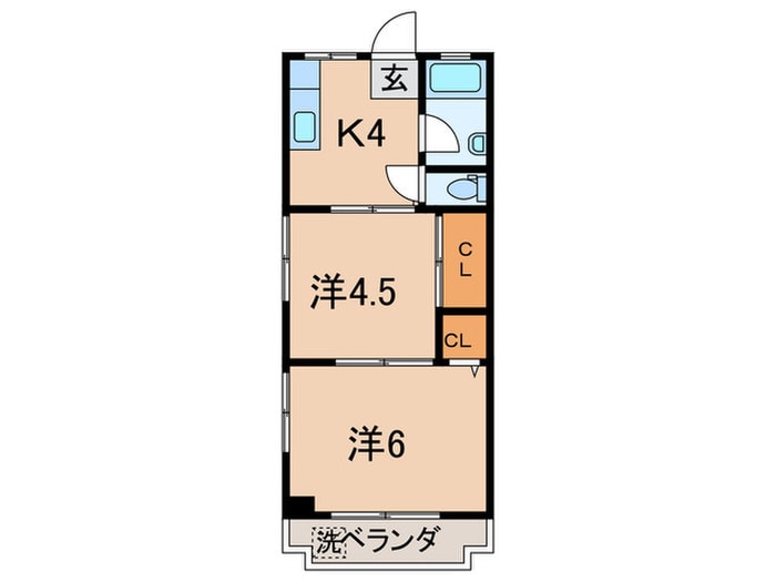 間取り図 エクレールフジタ