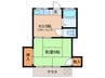 コ－ポ千坂 1Kの間取り