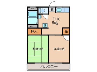 間取図 コーポサンレイ