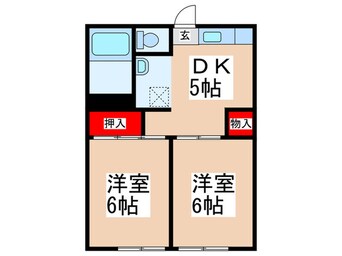 間取図 コーポサンレイ