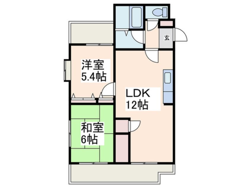 間取図 サンフレア柿の木台