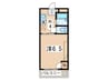 テラスト－ク相模原 1Kの間取り