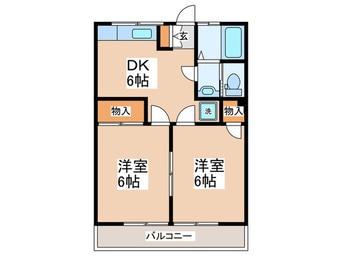 間取図 コ－ポ坂井