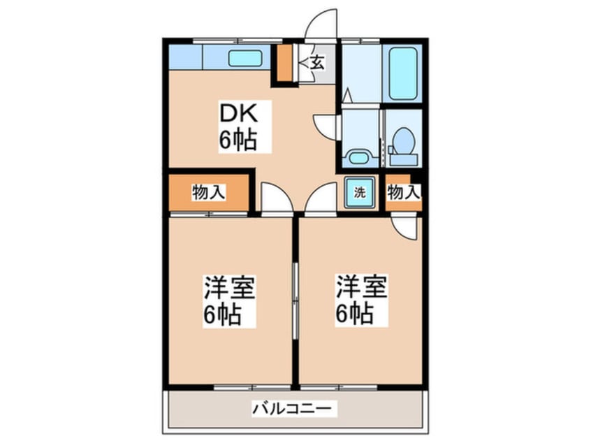 間取図 コ－ポ坂井
