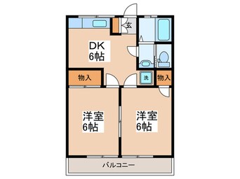 間取図 コ－ポ坂井