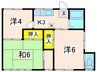 絆ハウス 3Kの間取り