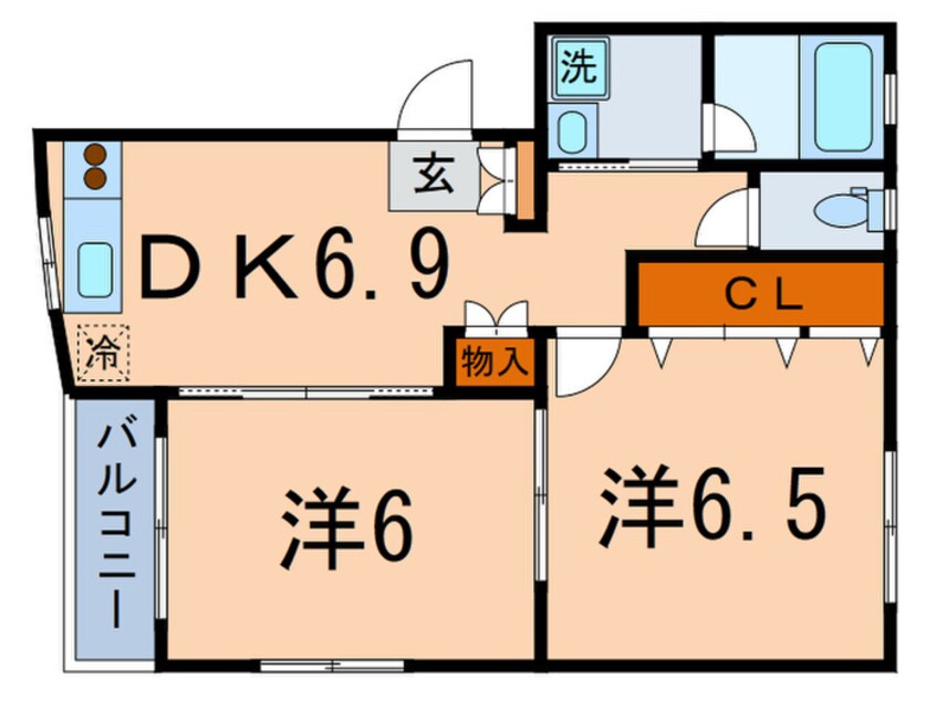 間取図 ラ　ベルドンヌ