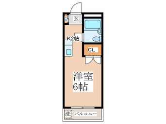 間取図 サンアベニュ－三ツ藤