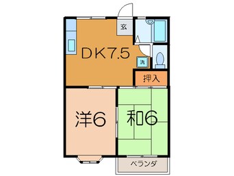 間取図 シャンフィ－ニ吉田ロイヤル