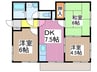 ウエストコ－ポⅠ 3DKの間取り