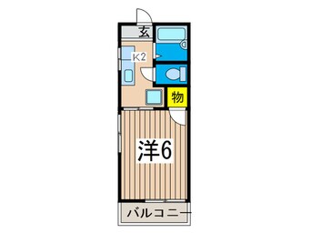 間取図 サンパレス大川