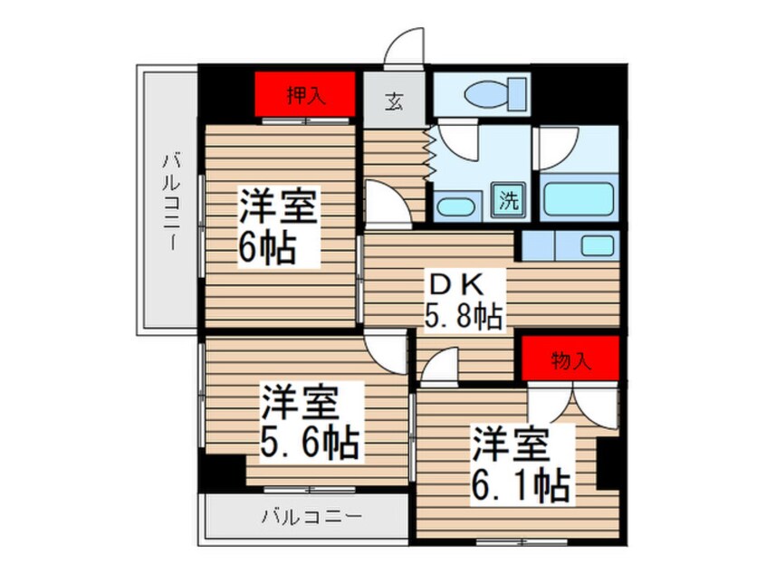 間取図 JUN朝霞台コート