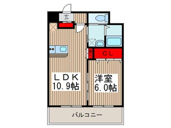 間取図 フラットハラ氷川