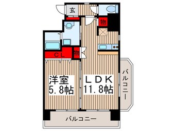 間取図 フラットハラ氷川