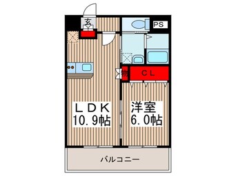 間取図 フラットハラ氷川