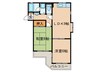 マンション金井 2LDKの間取り