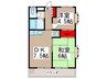 マンションＴＡＴＳＵＭＩ 2DKの間取り
