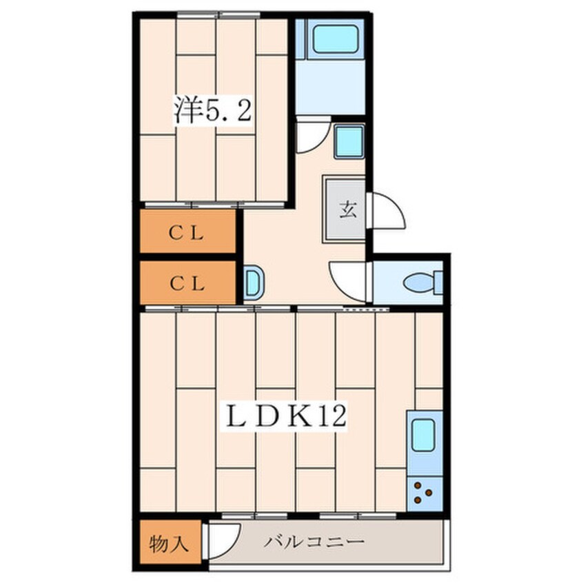 間取図 栄昇ハイツ