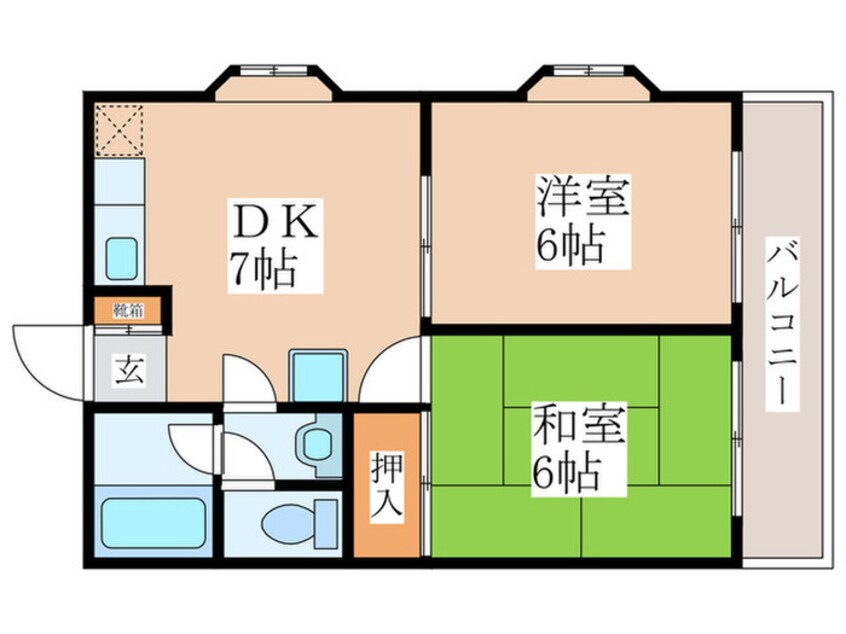 間取図 ワコ－レエレガンス青梅