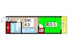 マンション翠嵐 1DKの間取り