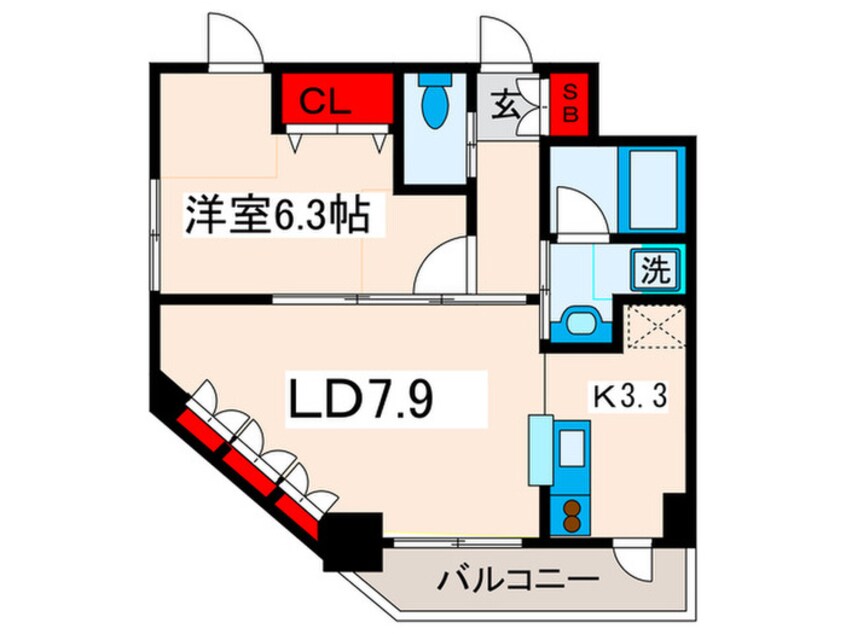 間取図 クエル田端