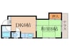 コーポ邦和 1DKの間取り