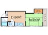 コーポ邦和 1DKの間取り