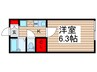 アルバート 1Kの間取り