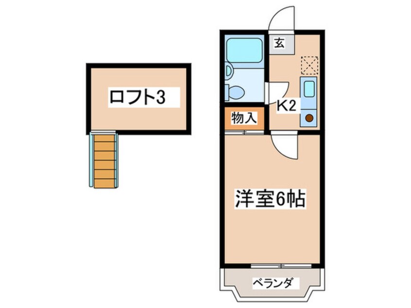 間取図 エルドールフジ