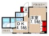 appartement ANJO 1DKの間取り