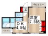 appartement ANJO 1DKの間取り