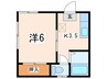 アペックス霞台 1Kの間取り