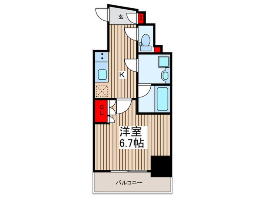間取図 メインステージ押上Ⅴ（203）