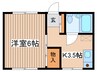エクレ－ルＫ－７ 1Kの間取り