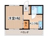 エクレ－ルＫ－７ 1Kの間取り