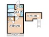 クレスト矢部 1Kの間取り