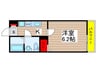 ソワ習志野台 1Kの間取り
