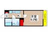ソワ習志野台 1Kの間取り