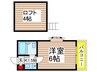 シュネパレス津田沼第１ 1Kの間取り