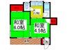 楽々荘 2Kの間取り