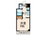 ヴィータローザ東府中 1Kの間取り
