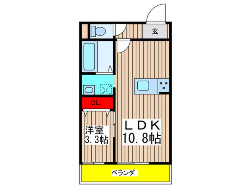 間取図 タウンコート　A